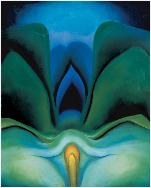 Flower by Georgia O'Keeffe.  World renowned for her floral paintings she wrote, "A flower touches everyone's heart."