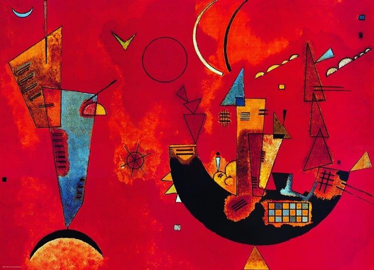 Mit Und Gegen, created in 1929. by Wassily Kandinsky