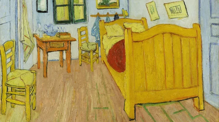 Vincent van Gogh, Bedroom in Arles, 1888, oil on canvas, 28.3″ × 35.4″. Van Gogh Museum, Amsterdam Photo: public domain. wikipedia.org