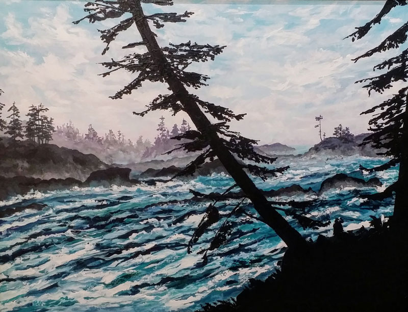 Tidal Transitions,, West Coast Wonder acrylic 30x40