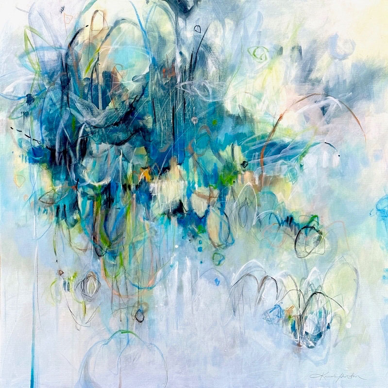 Sense of Wonder, abstract painting by Karen Johnston